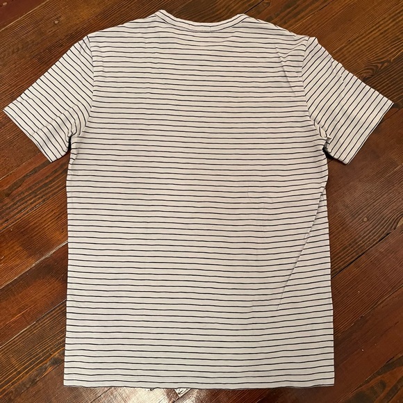 Theory Essential Striped Jersey Flame T-Shirt - Picture 3 of 5